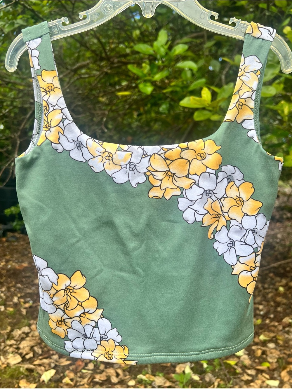 Luz Girls Puakenikeni Green Tank Top, Size 8, BNWT